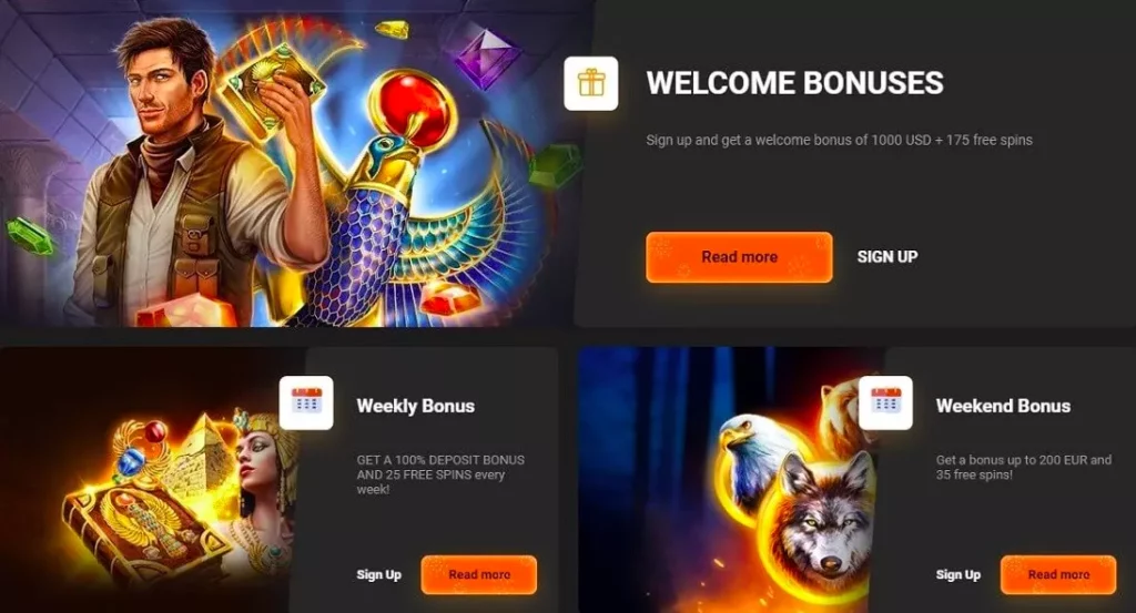 GGベットカジノ bonuses