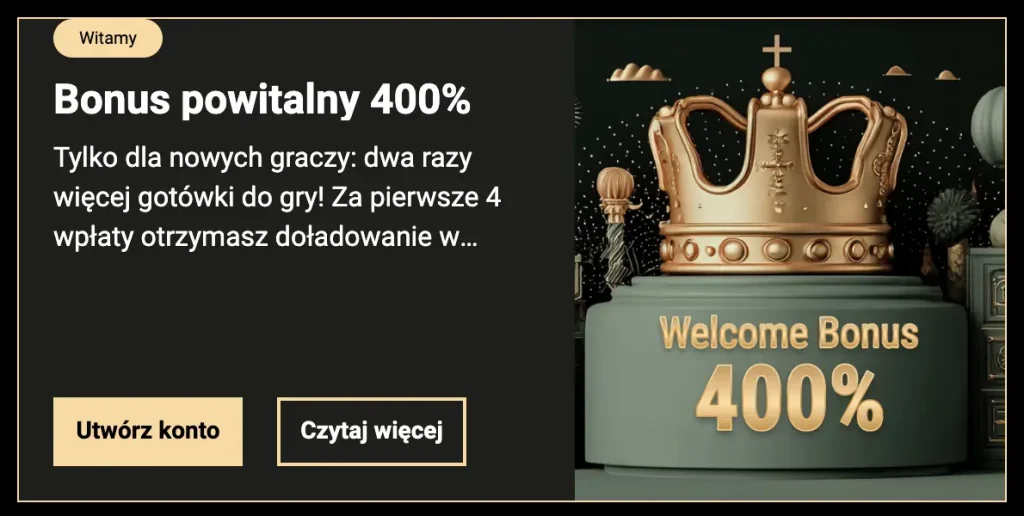 bonus powitalny 400% pan casino